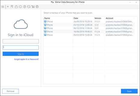 icloud에 로그인