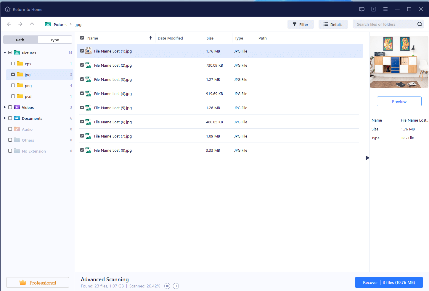 데이터 복구 소프트웨어