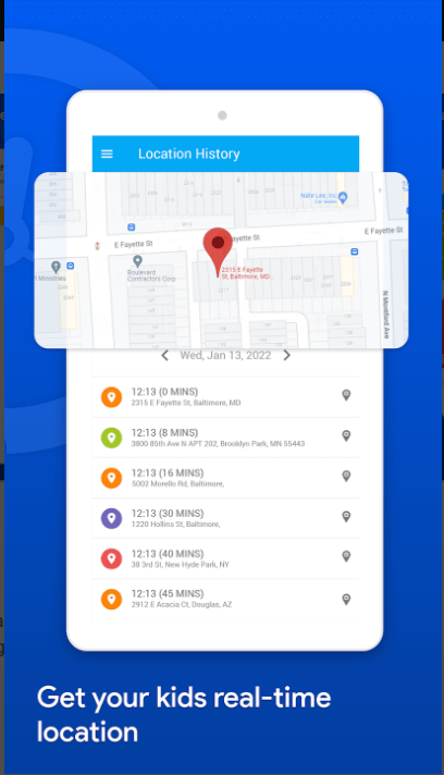 가족 시간 자녀 보호 앱의 위치 추적