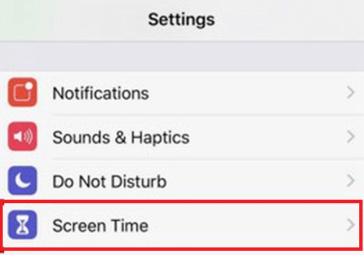 Settings - Screen Time