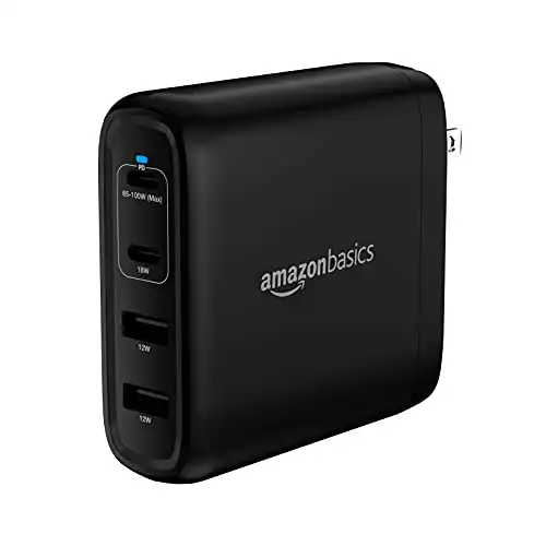 Amazon basics 100w four-port gan wall charger