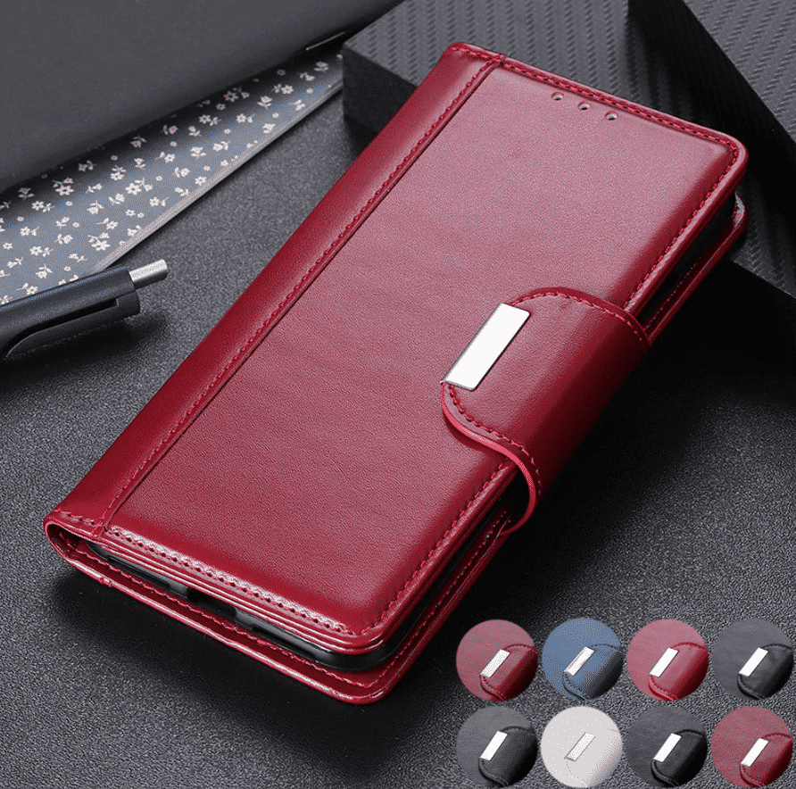 Étui portefeuille en cuir magnétique Full Body Business pour iPhone 11 Pro