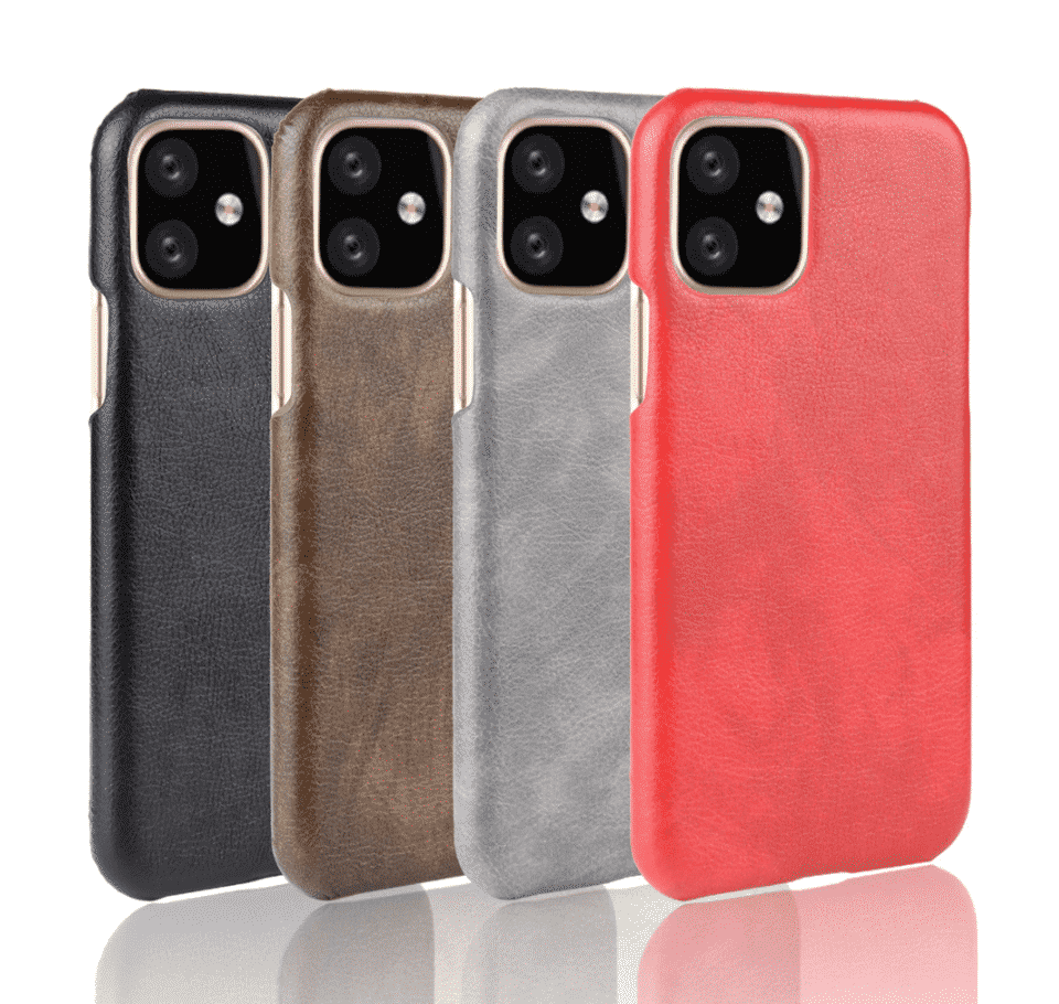 iPhone 11Pro用ShockProofハードバックレザーケース