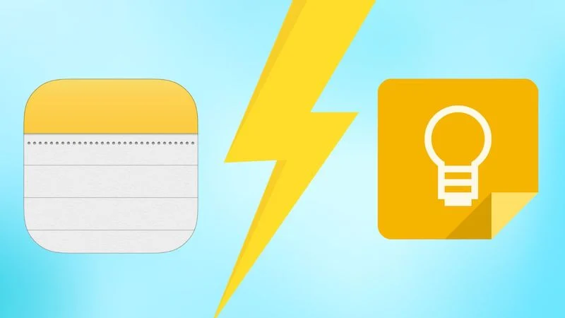 google keep / apple notes