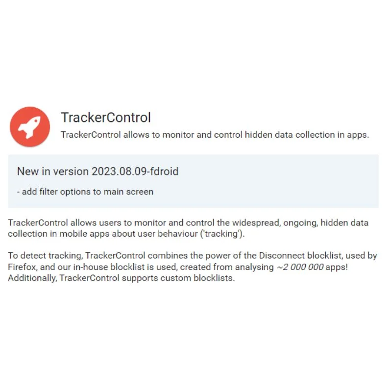 tracker control application for android