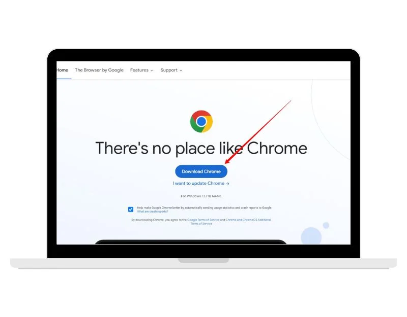 image showing download google chrome