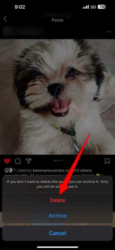 how to completely delete all your posts from instagram