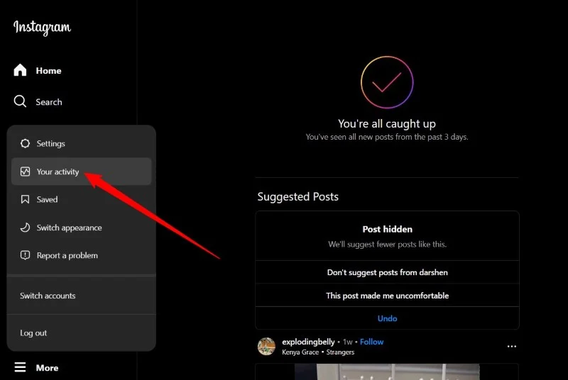 how to completely delete all your posts from instagram