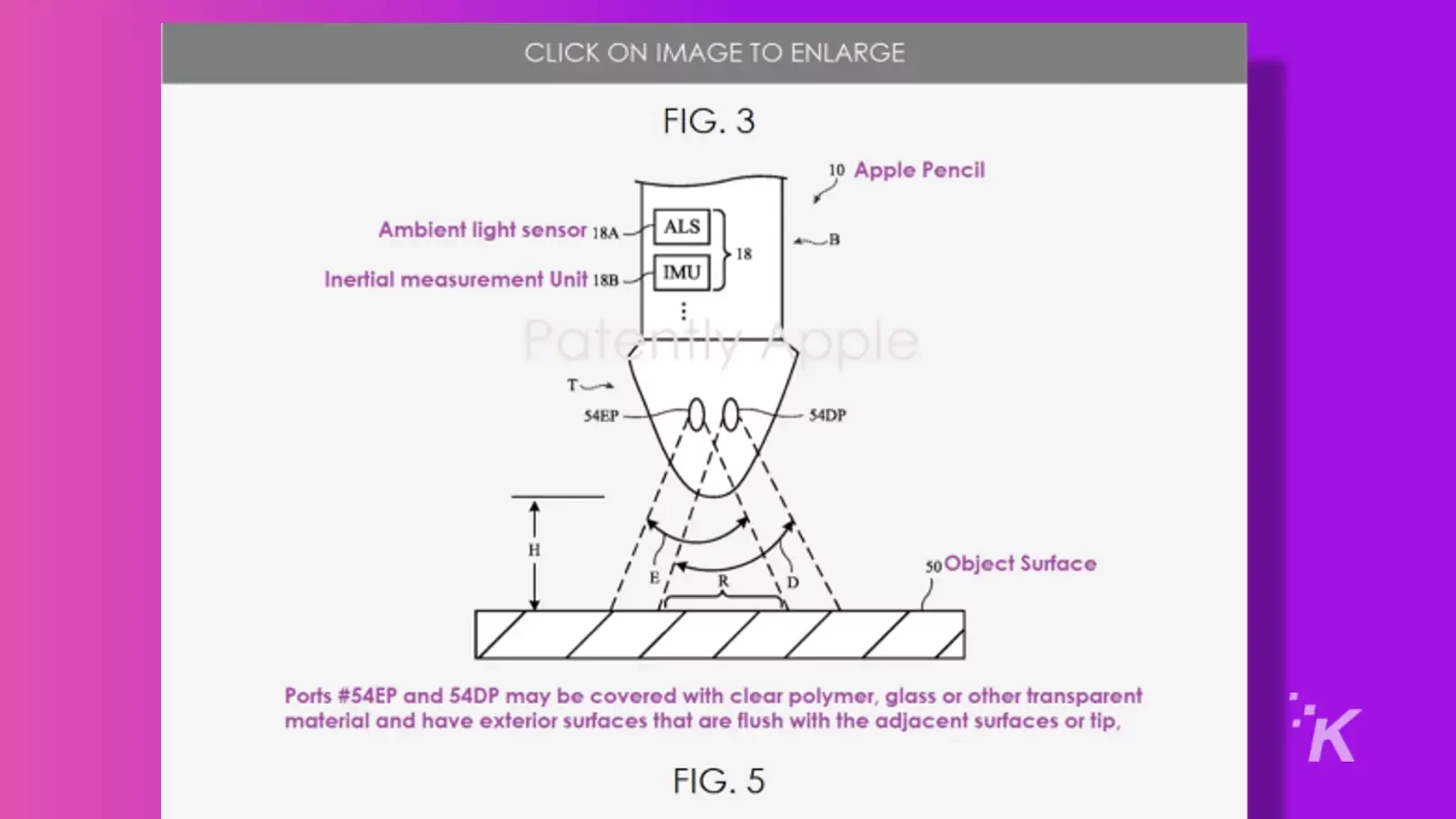 Apple pencil color patent