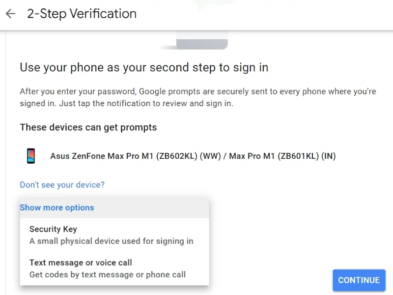 google-account-2-step-verification-options