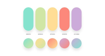 32 belles palettes de couleurs avec leurs palettes de dégradés correspondantes