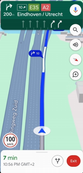 Informații despre limita de viteză Google Maps