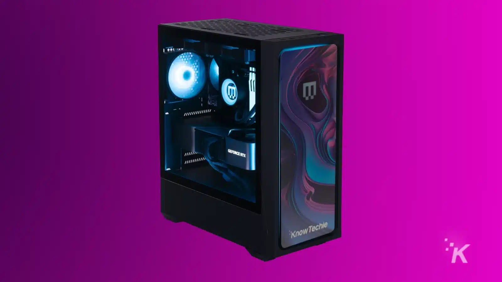 Maingear mg-1 gaming pc with custom front panel