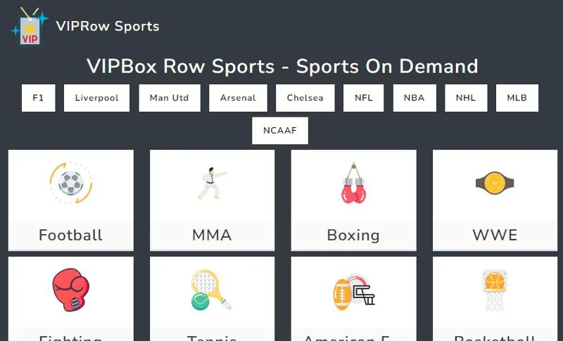 viprow sports - sports stream