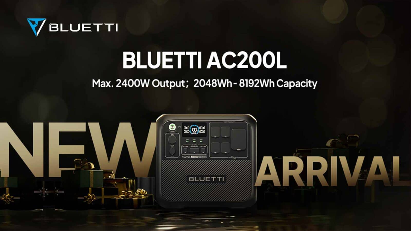 وصل نموذج جديد من bluetti ac200l بأقصى خرج 2400 واط وسعة 8192 واط في الساعة.