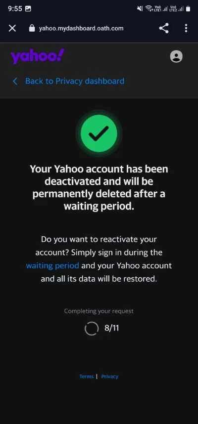 how to delete your yahoo account