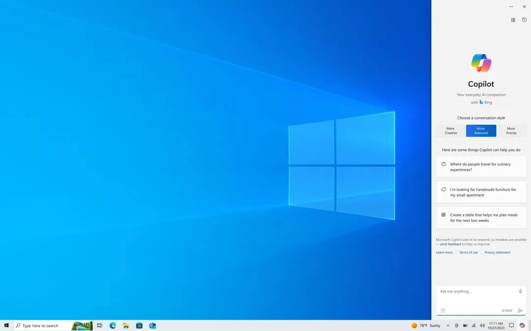 Kopilot di Windows 10