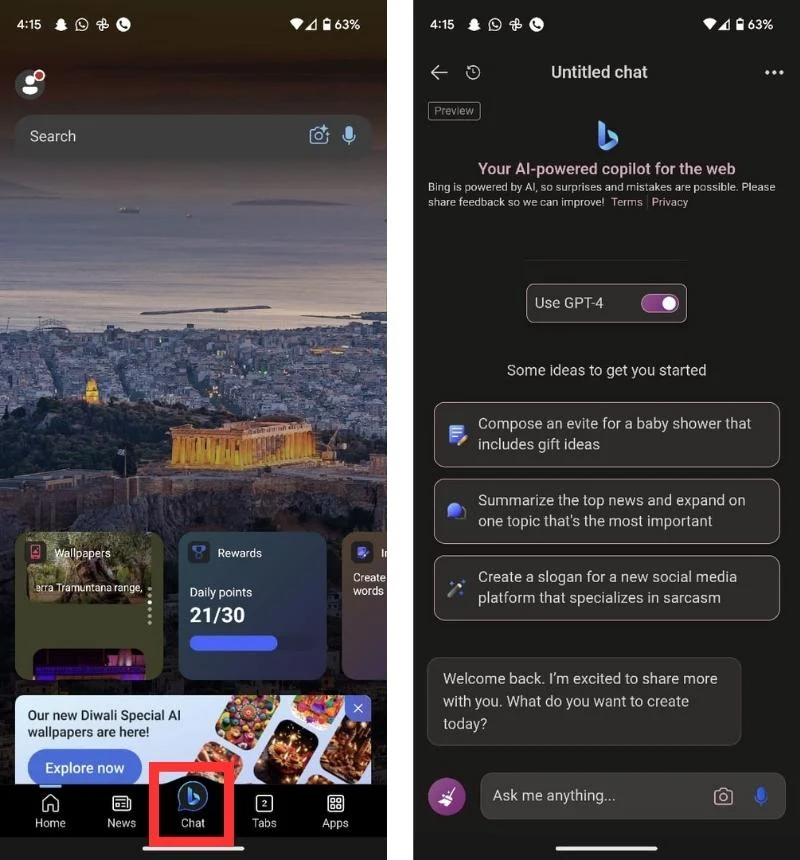 bing-ai chatgpt-4 smartphone