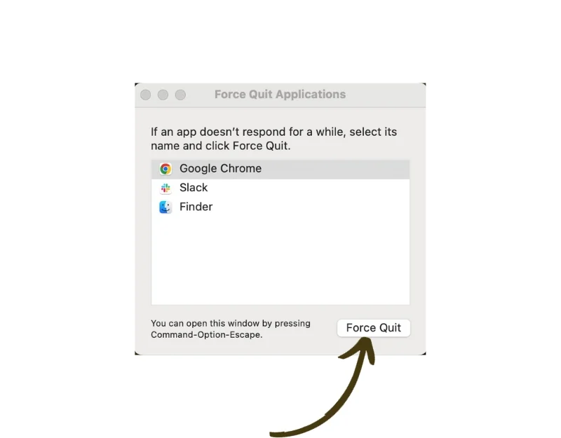 force quit apps on mac through force quit function