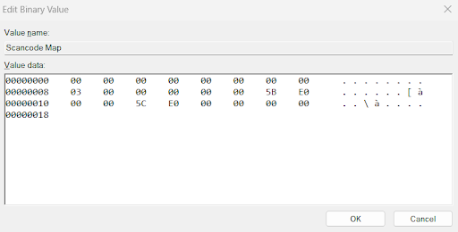 Scancode Map binary value