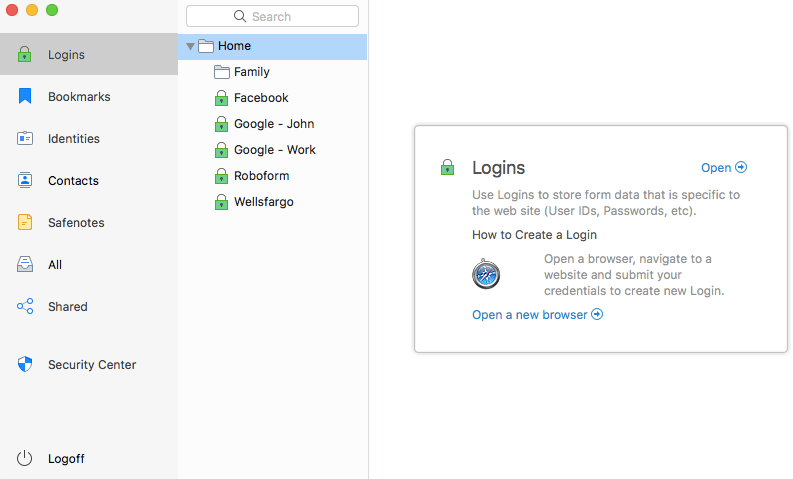 Roboform - Best Free Password Manager for Mac