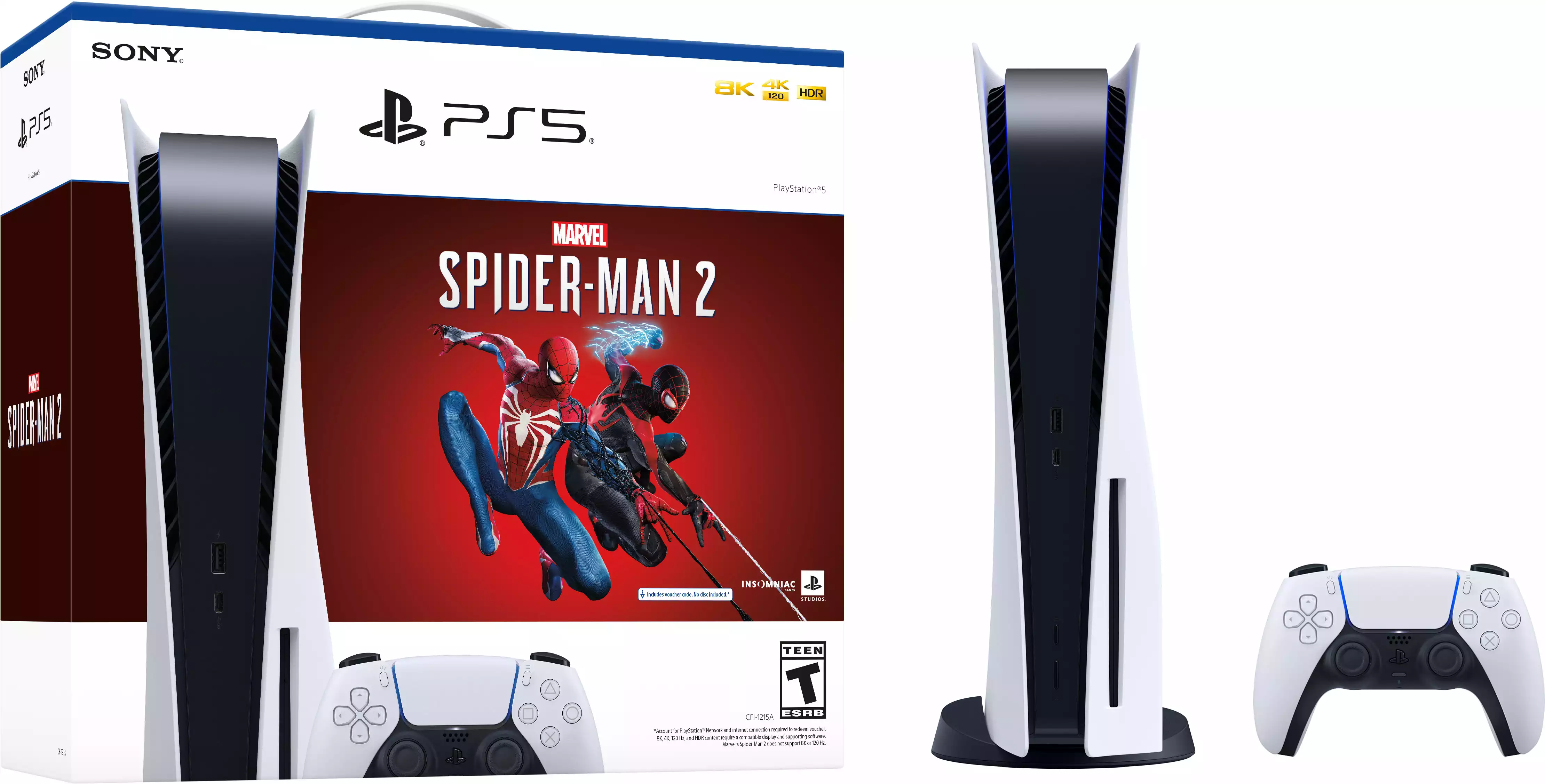 Sony - playstation 5 console – marvel’s spider-man 2 bundle