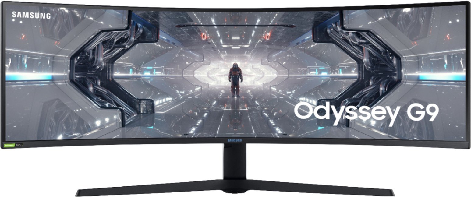 Samsung 49” odyssey g9 screen, qled, dual qhd display