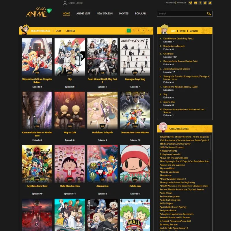 gogoanime website