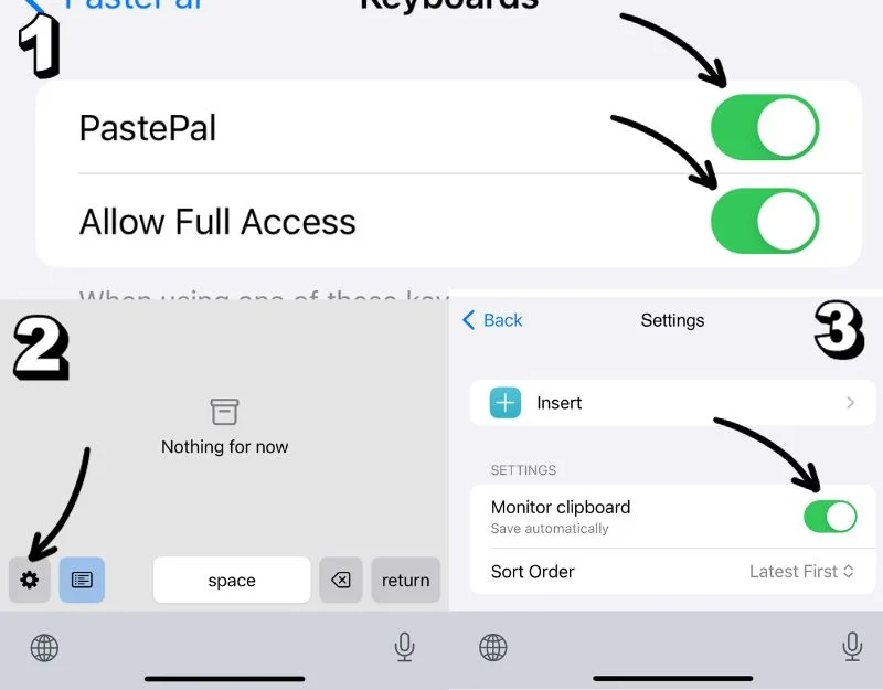 pastepal settings