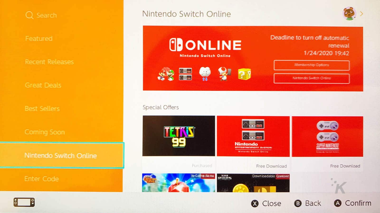 Como cancelar o Nintendo Switch online