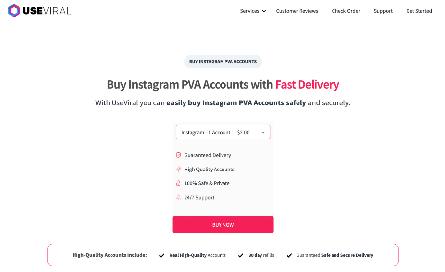 buy instagram accounts pva UseViral