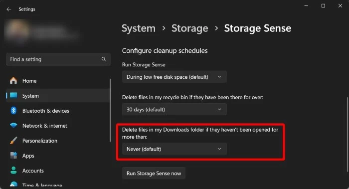 how to autodelete old files on windows 11?