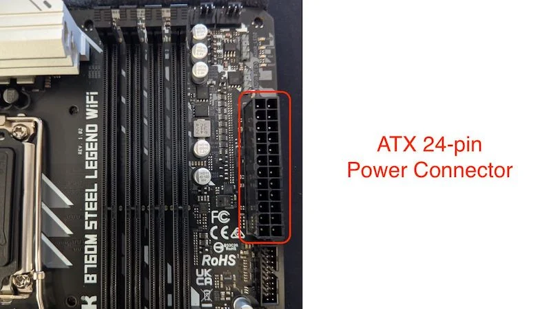 atx 24-pin power connector