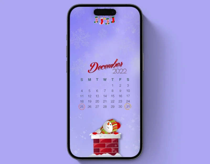 whimsical december calendar 4k christmas wallpaper