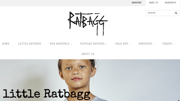 Shopify 示例ratbag