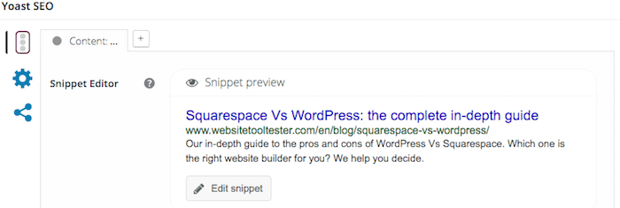 Squarespace 与 WordPress。 WordPress Yoast 插件。