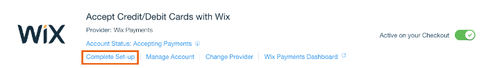 Настройка платежей Wix