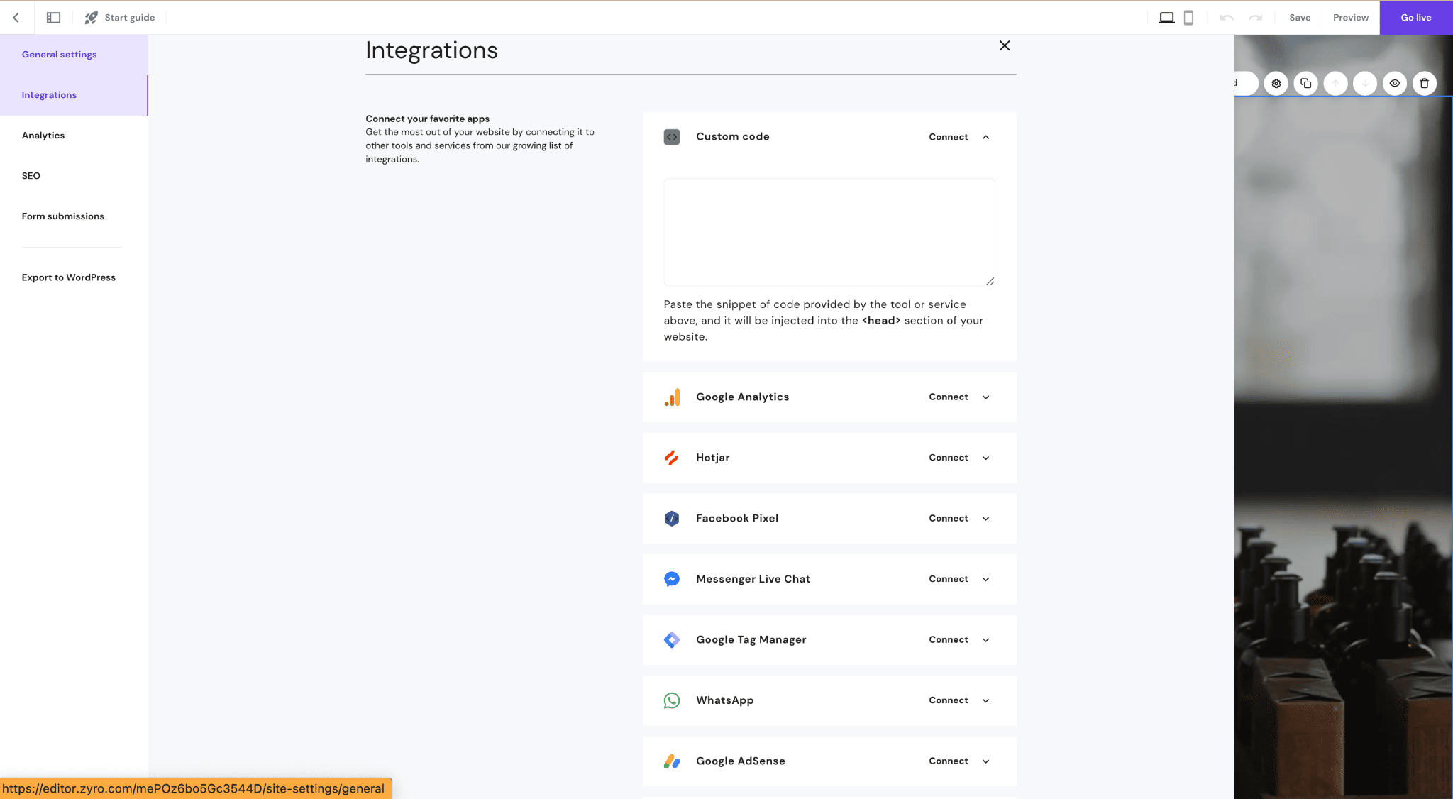 Hoster-Integrationen