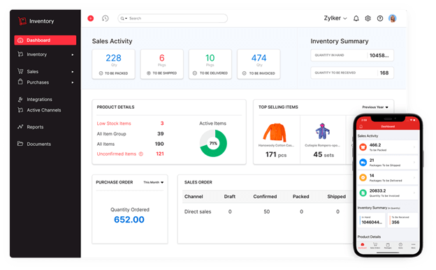 Zoho Inventory Management Software