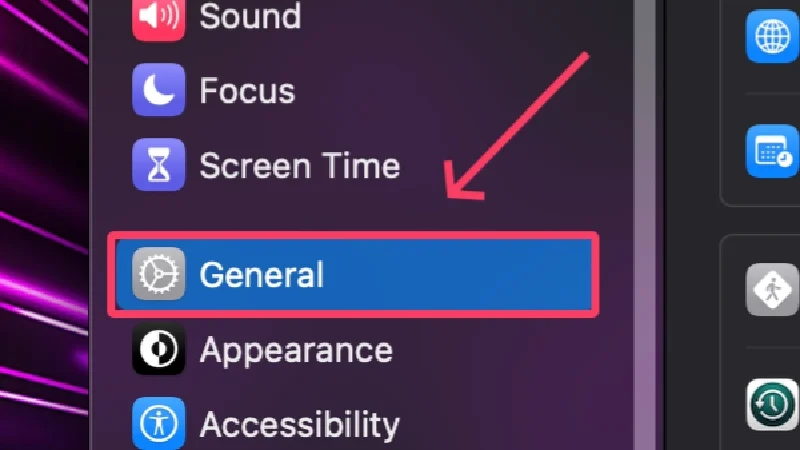 general settings