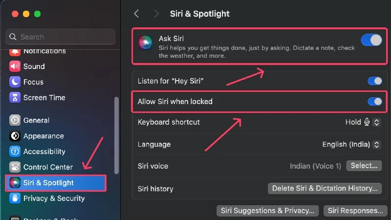 turn off siri voice wakeup