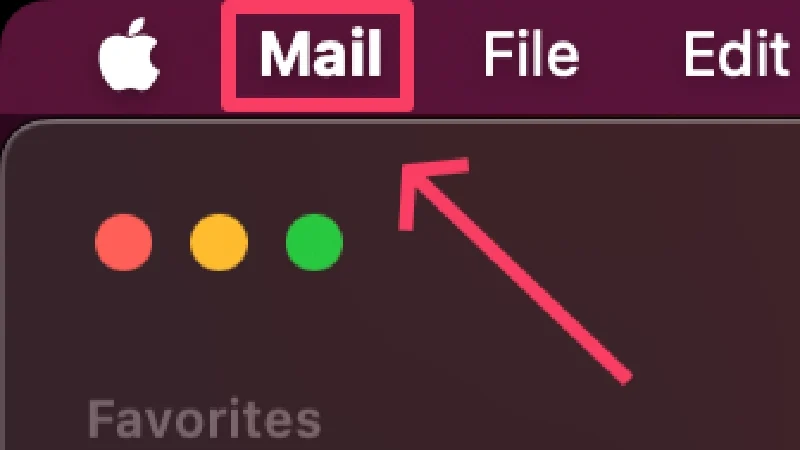 mail status bar option