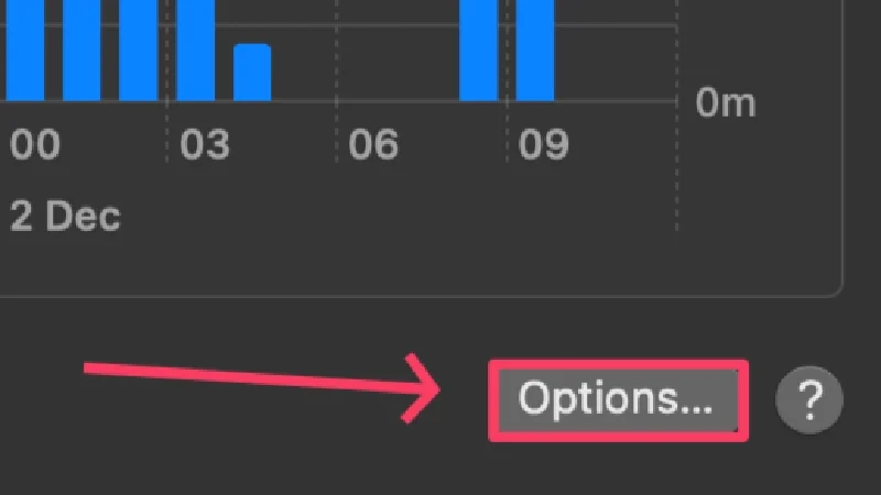 additional options battery settings