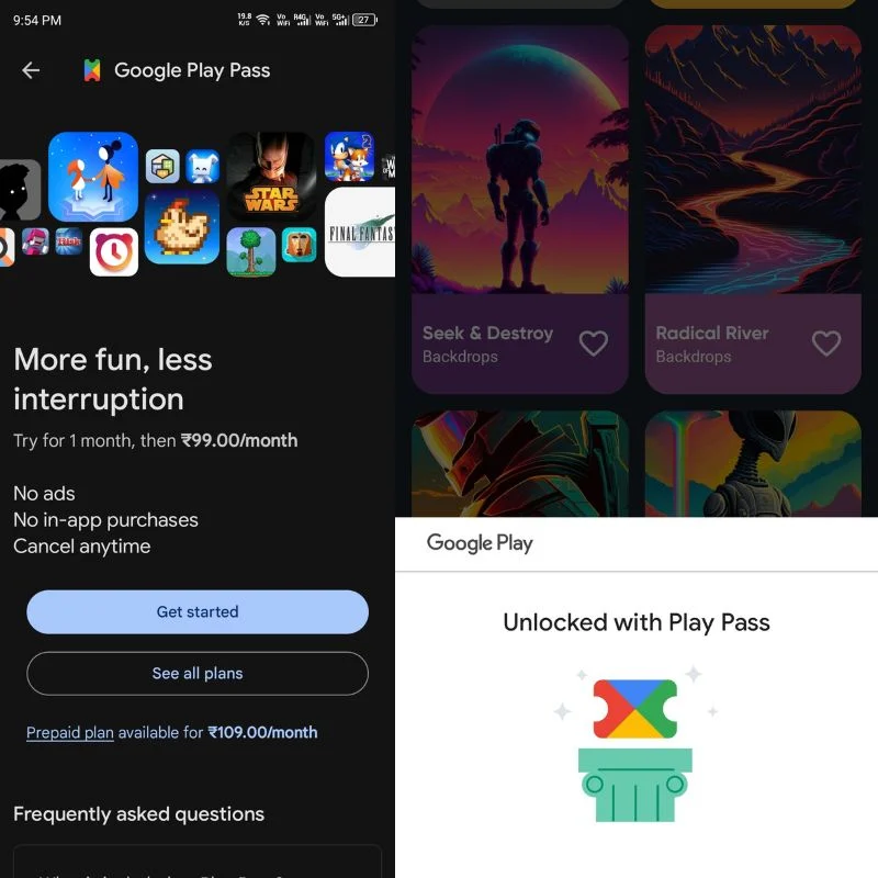 google play pass subscription and benefits