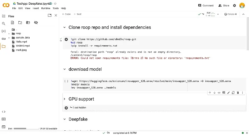 roop deepfake tool