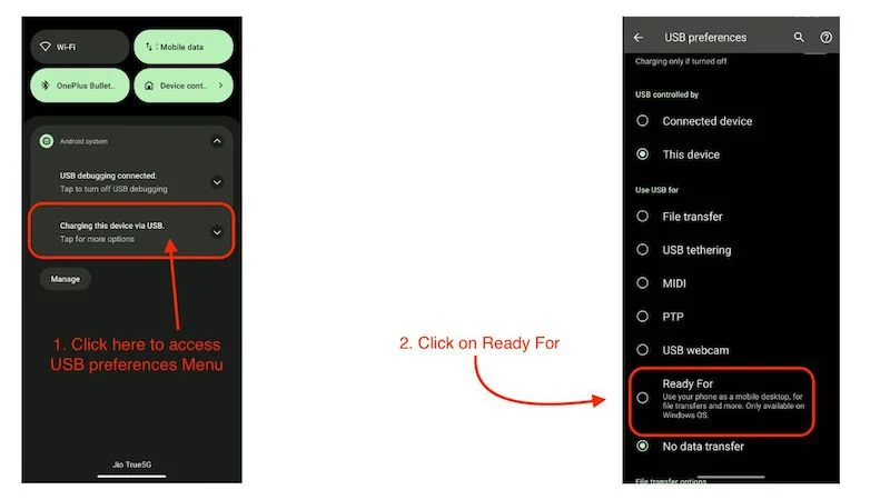 select ready for on your usb preferences menu