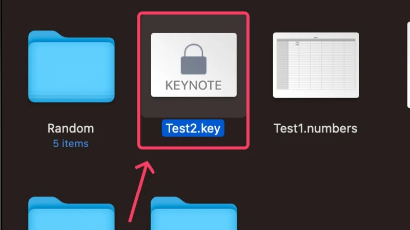 encrypted keynote file