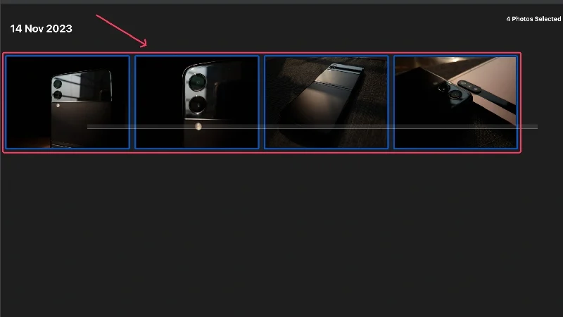 select files to be hidden