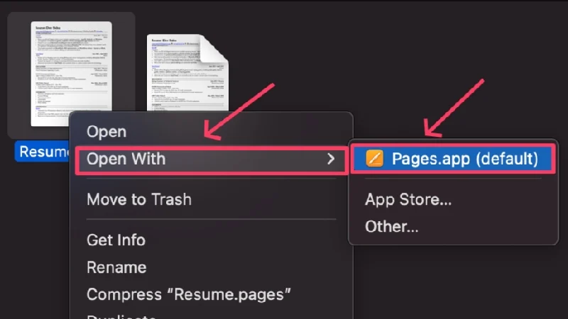 open file with pages