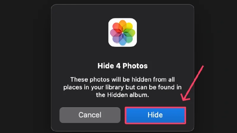 hide photos